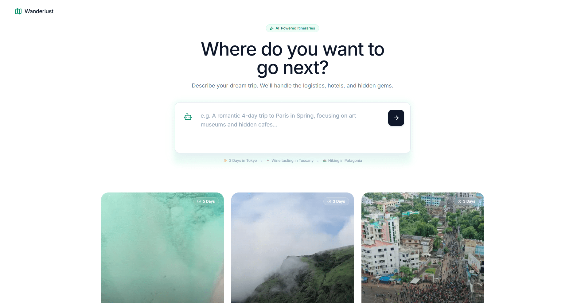 WanderLust - AI Trip Planner